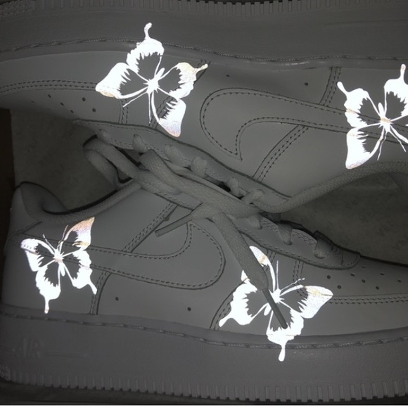 Reflective Butterfly Custom Air Force 1’s - Picture 4 of 11